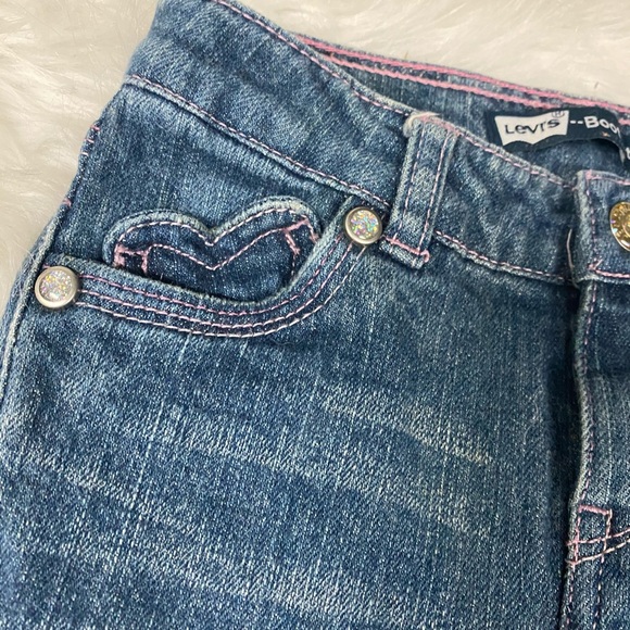 Girls Levi Bootcut Jeans - Picture 10 of 13